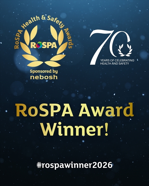 AG Wilson Recognised with RoSPA Gold Award